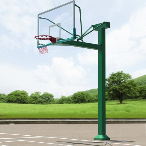 安顺贵州篮球场施工浅谈地埋固定式篮球架安装方法